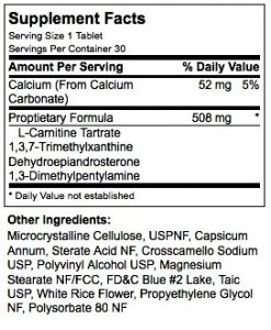 phen375 supplement facts